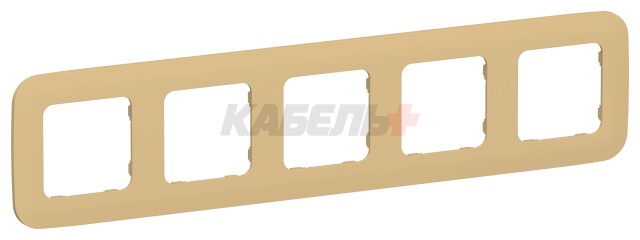 FLITE Рамка 5-местная РУ-5-А-ФлШм шамуа IEK