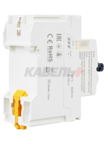 ARMAT Выключатель дифференциального тока R10N 2P 63А 100мА тип AC IEK