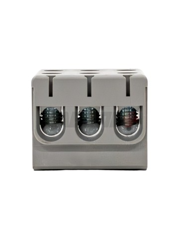 Клемма вводная силовая КВС 6-50 кв.мм. 3-рядная серая IEK