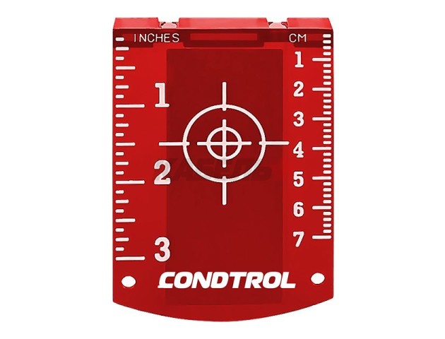 Магнитная мишень для лазерного нивелира (красная) CONDTROL