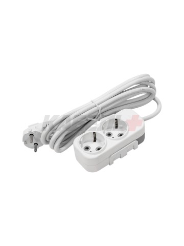 EL-BI,Myra,удлинитель 2гн3м с/з белый,527-010203-221
