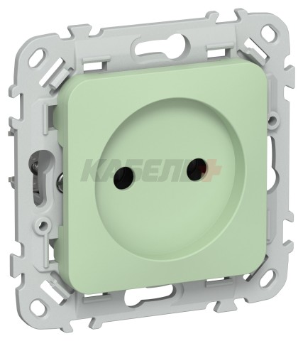 FLITE Розетка без заземления без защитных шторок 10А РС01-0-ФлФ фисташковый IEK