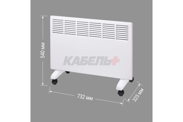 Конвектор электрический ЭК-2000С, 2000 Вт, регул. мощн. (1000/2000 Вт), термостат, СТИЧ, TDM
