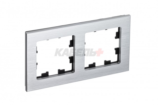 ATLASDESIGN NATURE 2-постовая РАМКА, МЕТАЛЛ СЕРЕБРО