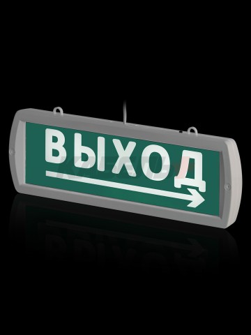 Оповещатель охранно-пожарный световой Топаз-220-РИП-Д "Направление к выходу" 220 В, 6ч, IP52 TDM