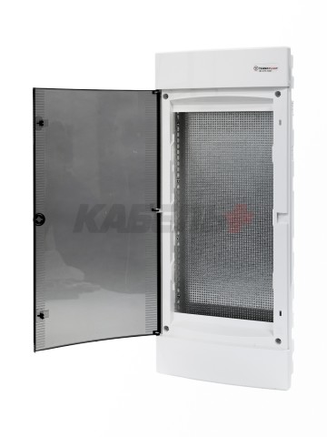 U48C IT, Щит встраиваемый мультимедийный, 4 ряда, прозрач. дверца, IP40
