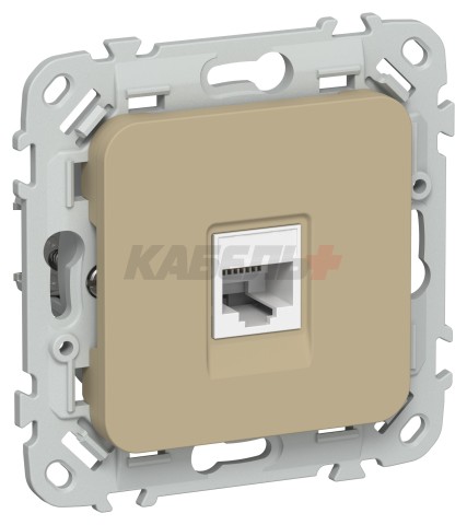 FLITE Розетка компьютерная RJ45 категория 5Е UTP РК5е-1-0-ФлХ хаки IEK