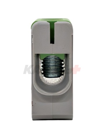 Клемма вводная силовая КВС 6-50 кв.мм. зеленая TDM