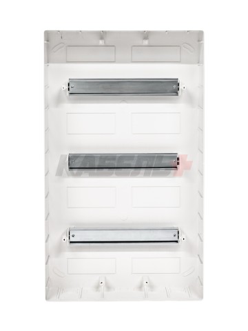 Щиток 36 мод настенный FRAME, белый, с белой дверцей, с 4 шинами PEN (2шт на 8 отв. и 2шт на 10отв.) DKC