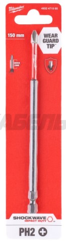 Насадка Milwaukee SHOCKWAVE PH2 150 мм (1 шт) 4932471565