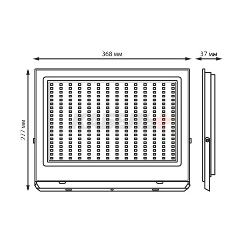 Прожектор светодиодный Gauss Elementary 200W 18000lm IP65 6500К ХАКИ