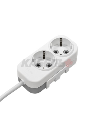 EL-BI,Myra,удлинитель 2гн3м с/з белый,527-010203-221