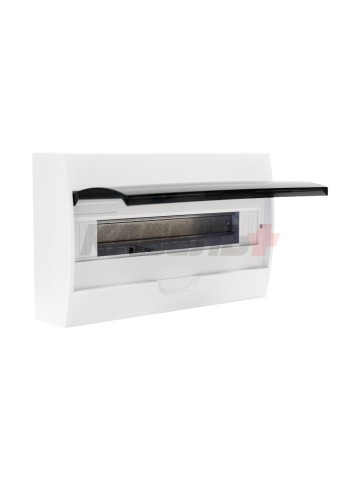 Корпус пластиковый ЩРН-П-18 черн. прозр. дверь IP41 GENERICA