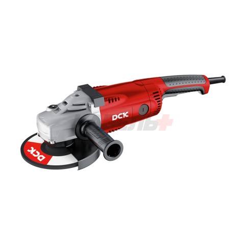 Машина шлифовальная угловая DCK KSM06-180, 2100Вт, 180мм, пл.пуск, пылезащита.