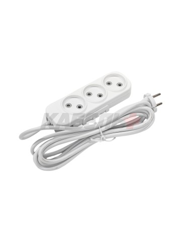 EL-BI,Myra,удлинитель 3гн3м б/з белый,527-110203-360