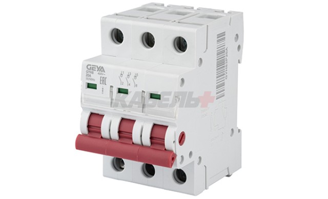 Выключатель нагрузки GYH8-3P-20, 3P, 20A, 12kA, 3M