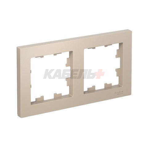 ATLASDESIGN 2-постовая РАМКА, универсальная, ПЕСОЧНЫЙ