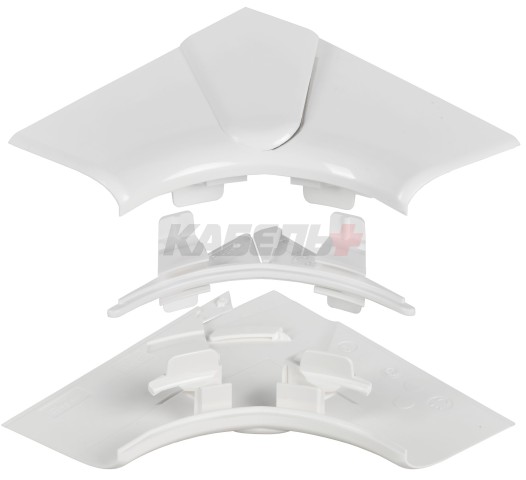 DLP Угол внутренний изменяемый для кабель-канала 150х50мм (80-100град) белый