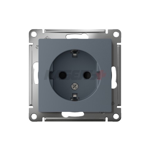 ATLASDESIGN РОЗЕТКА с заземлением со шторками, 16А, механизм, ГРИФЕЛЬ