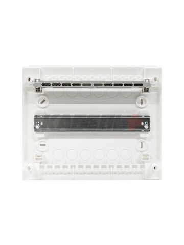 N12-ALFA W, Щит навесной, 1 ряд, 12+2 мод., белая дверца, IP40