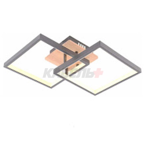 Светильник D6589/2 68Вт чёрный/дерево