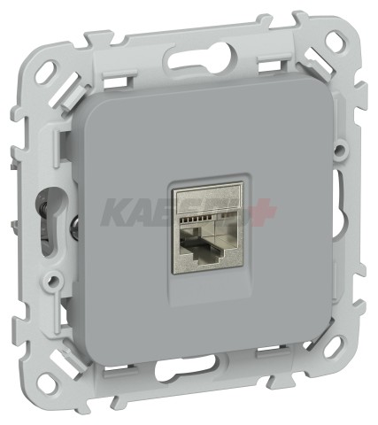 FLITE Розетка компьютерная RJ45 категория 5Е STP РК5е-1-1-ФлС серый IEK