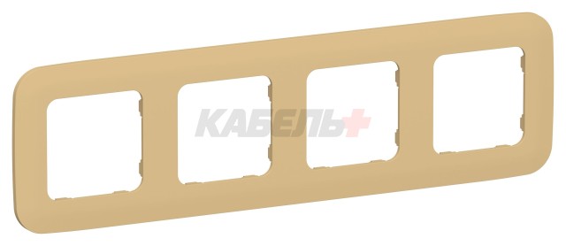 FLITE Рамка 4-местная РУ-4-А-ФлШм шамуа IEK