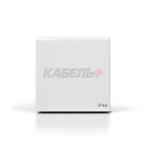 ARTGALLERY РОЗЕТКА с заз.со шт.с крышк, 16А, IP44, механизм, быстрозажим. клем., БЕЛЫЙ