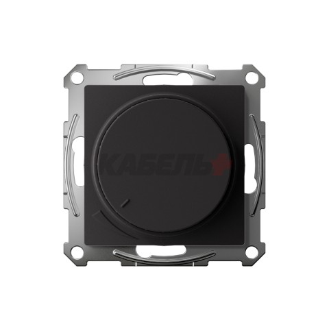 ATLASDESIGN СВЕТОРЕГУЛЯТОР (диммер) поворотно-нажимной, LED, RC, 400Вт, механизм, КАРБОН