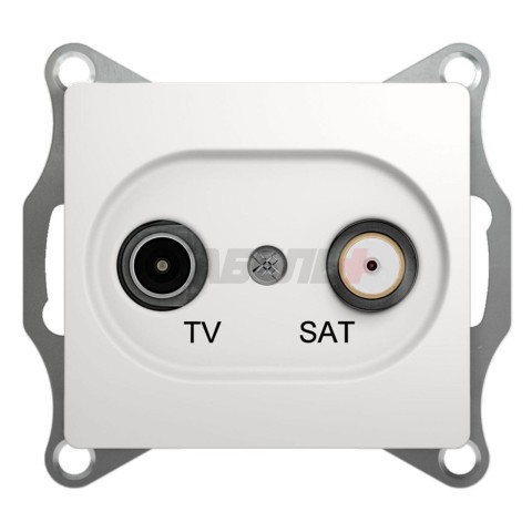 Розетка TV-SAT оконечная 1DB Schneider Electric Glossa GSL000197 Белый