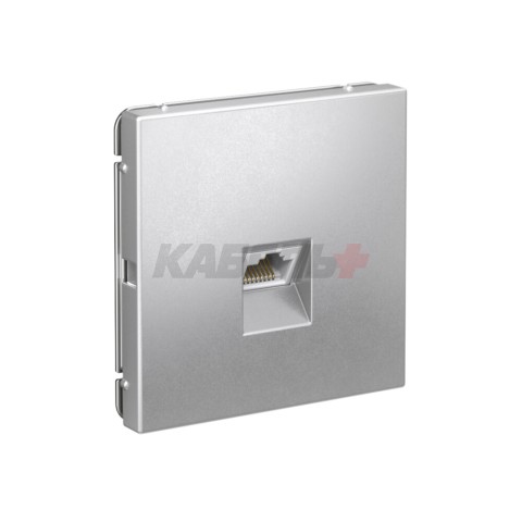 ARTGALLERY РОЗЕТКА компьютерная RJ45, кат. 6A, механизм, АЛЮМИНИЙ