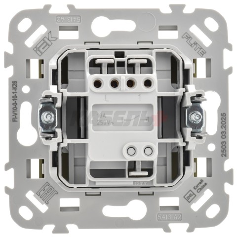 FLITE Выключатель 1-клавишный 10А ВС11-1-0-ФлО оливковый IEK