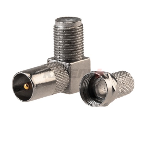 Переходник угловой гнездо F – штекер TV PROconnect