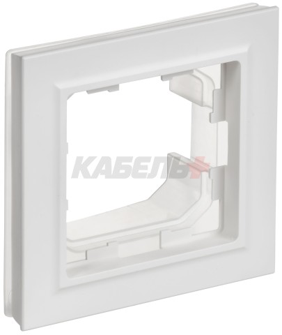BRITE Рамка 1-местная IP44 РУ-1-БрАБ-44 арктический белый IEK