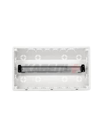 Щиток 18 мод встраиваемый FRAME, белый, с тонированной дверцей, с 2 шинами PEN на 8 и 10 отв. DKC