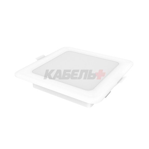 Светильник Gauss Elementary Downlight квадрат 10W 780lm 4000K 170-260V IP20 120*26 монтаж белый LED