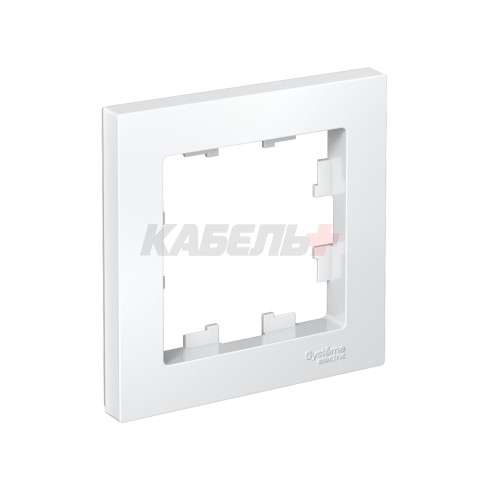 ATLASDESIGN 1-постовая РАМКА, БЕЛЫЙ