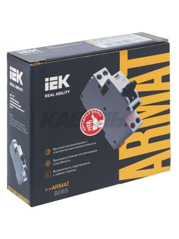 ARMAT Дифавтомат B06S 1P+NP C13 30мА тип A (18мм) IEK