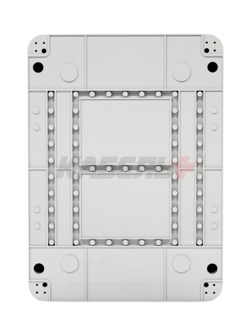 TEKFOR Корпус пластиковый КМПн-24 IP65 черная прозрачная дверь IEK