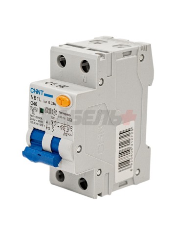 Диф. автомат NB1L 1P+N C40 30mA тип AC 10kA (36mm) (R)
