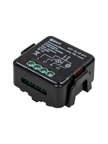 Умное реле в подрозетник 1-канальное с нейтралью 16А Zigbee EKF Connect Select PRO