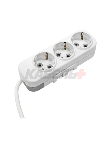 EL-BI,Myra,удлинитель 3гн1м с/з белый,527-010201-311