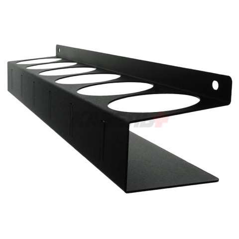 Держатель-органайзер для баллончиков, настенный, с крючками, черный REXANT