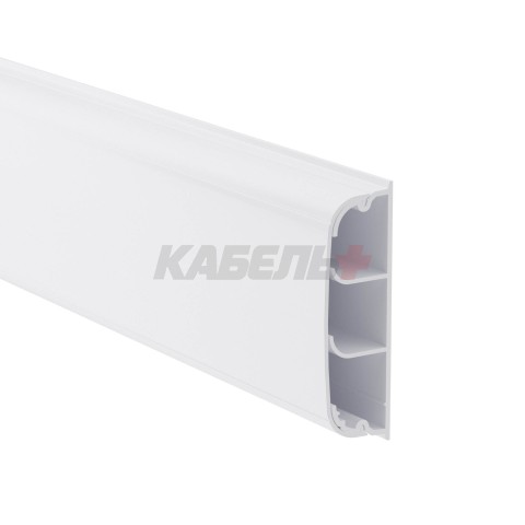 Кабель-канал плинтусного типа 70х22 мм, трехсекционный, с крышкой DKC