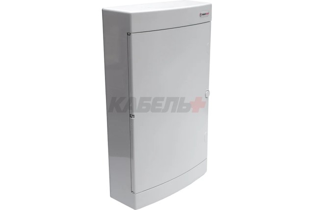 N48CW IT, Щит навесной мультимедийный, 4 ряда, белая дверца, IP40