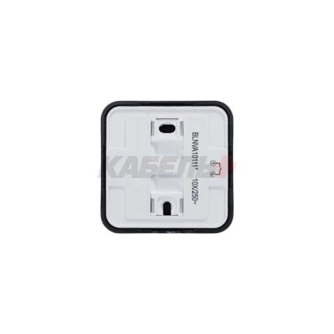 BLANCA О/У 1-клавишный ВЫКЛЮЧАТЕЛЬ (сх.1) с подсветкой, ИЗОЛ.ПЛ., 10А, 250В, АНТРАЦИТ