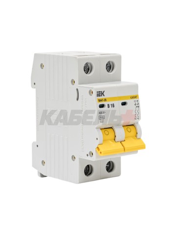 KARAT Автоматический выключатель ВА47-29 2P B 16А 4,5кА IEK