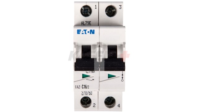 Авт. выключатель FAZ-C16/2, 2P, 16A, хар-ка C, 15kA, 2M