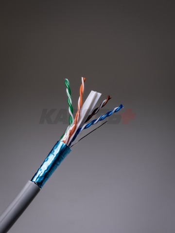 ITK Витая пара F/UTP кат.6 4х2х23AWG LSZH нг(А)-HF серый (305м) РФ/Т