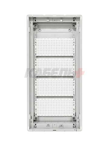 U48FPW IT PL, Щит встраиваемый мультимедийный, 4 ряда, белая дверца, IP30